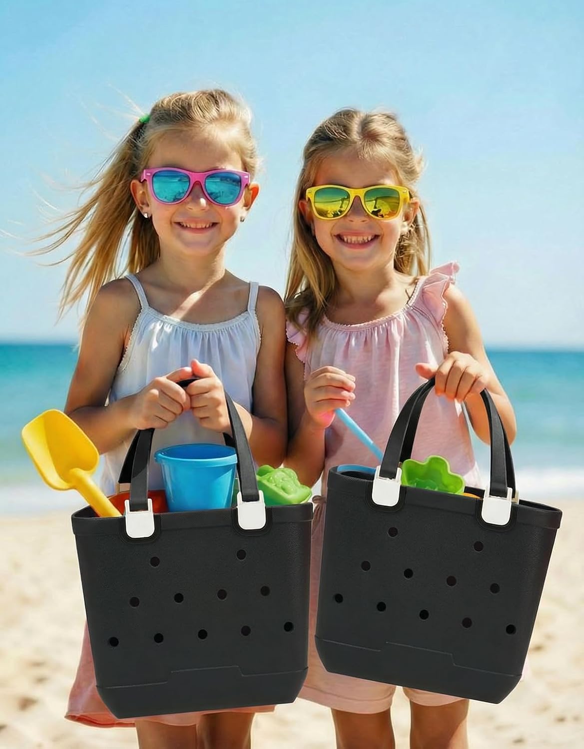 Bolsa playa goma impermeable con bolsillo tamaño pequeño