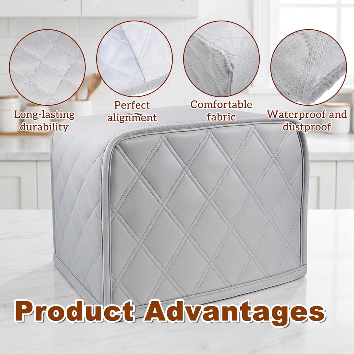 Fundas tostadora algodón lino protector polvo tamaño universal