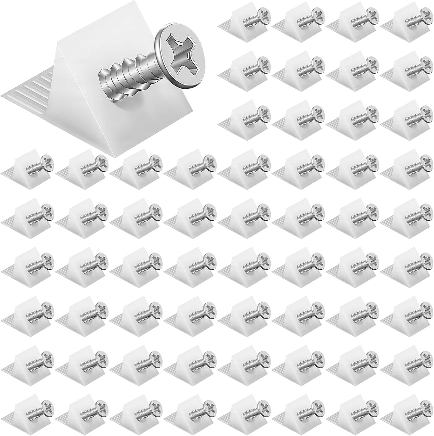 100 Soportes Cajón Refuerzo Inferior Plástico
