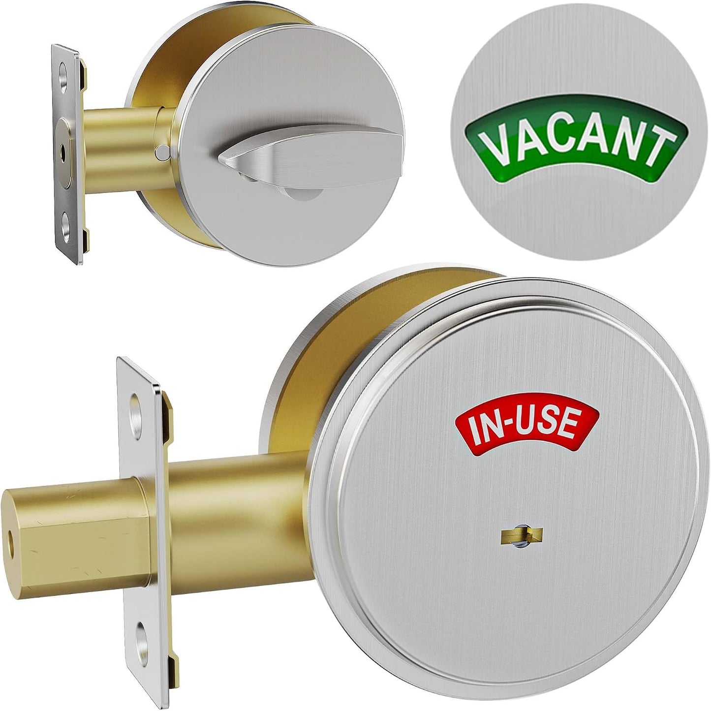 Cerradura seguridad grado 2 ADA 2-3/4pulg reversible puerta baño