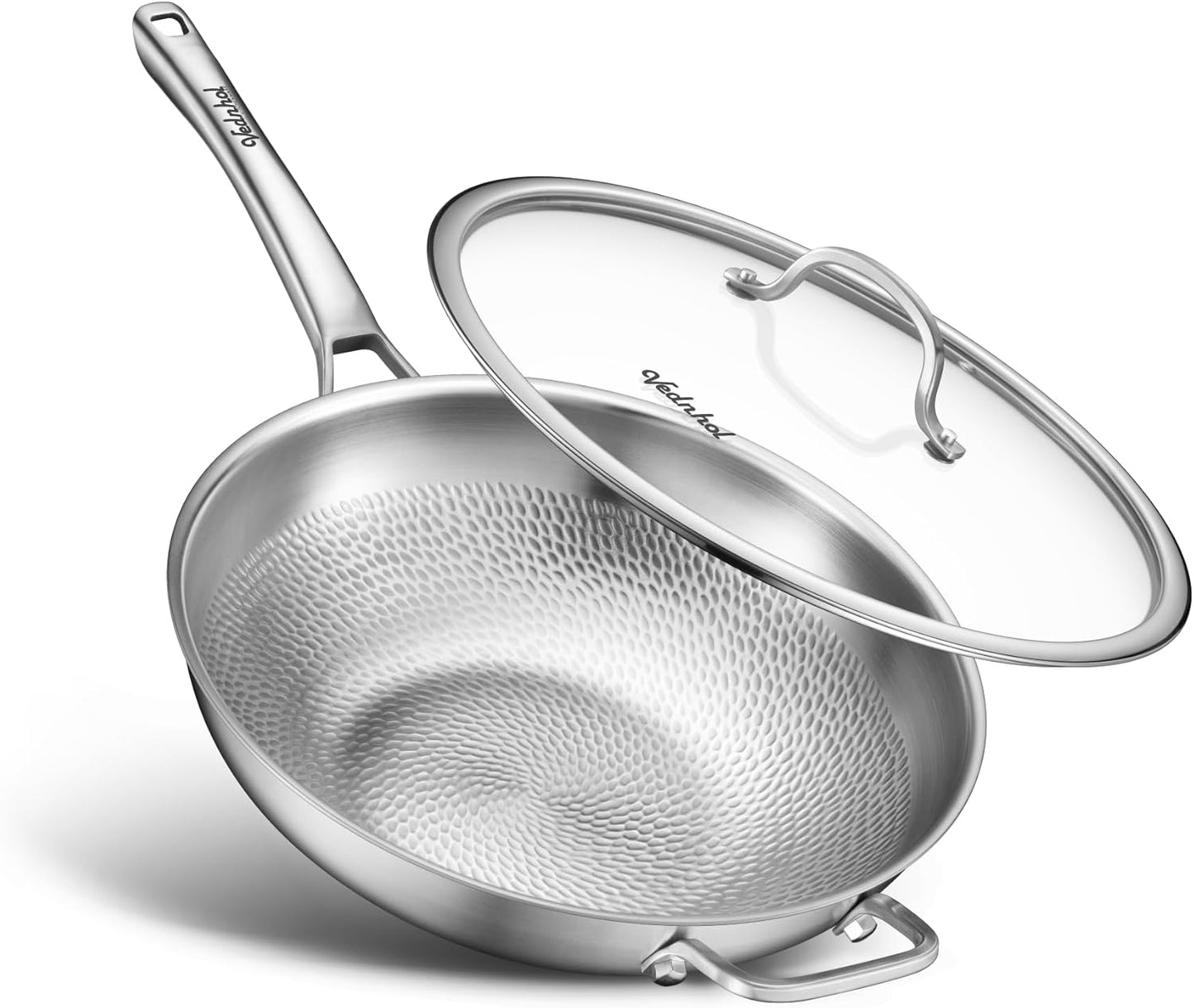 Sartén wok titanio 13pulg antiadherente no tóxica