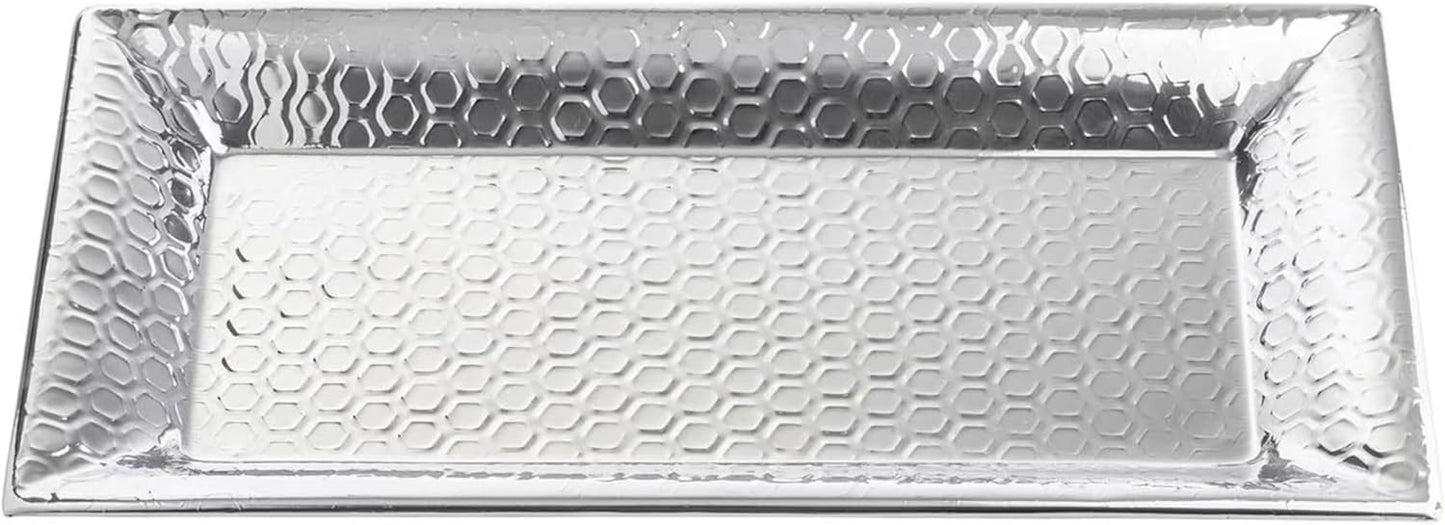 Bandeja acero inox con patrón panal 12.75x10.5