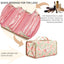 Bolsa maquillaje enrollable TSA aprobada con 4 bolsas transparentes