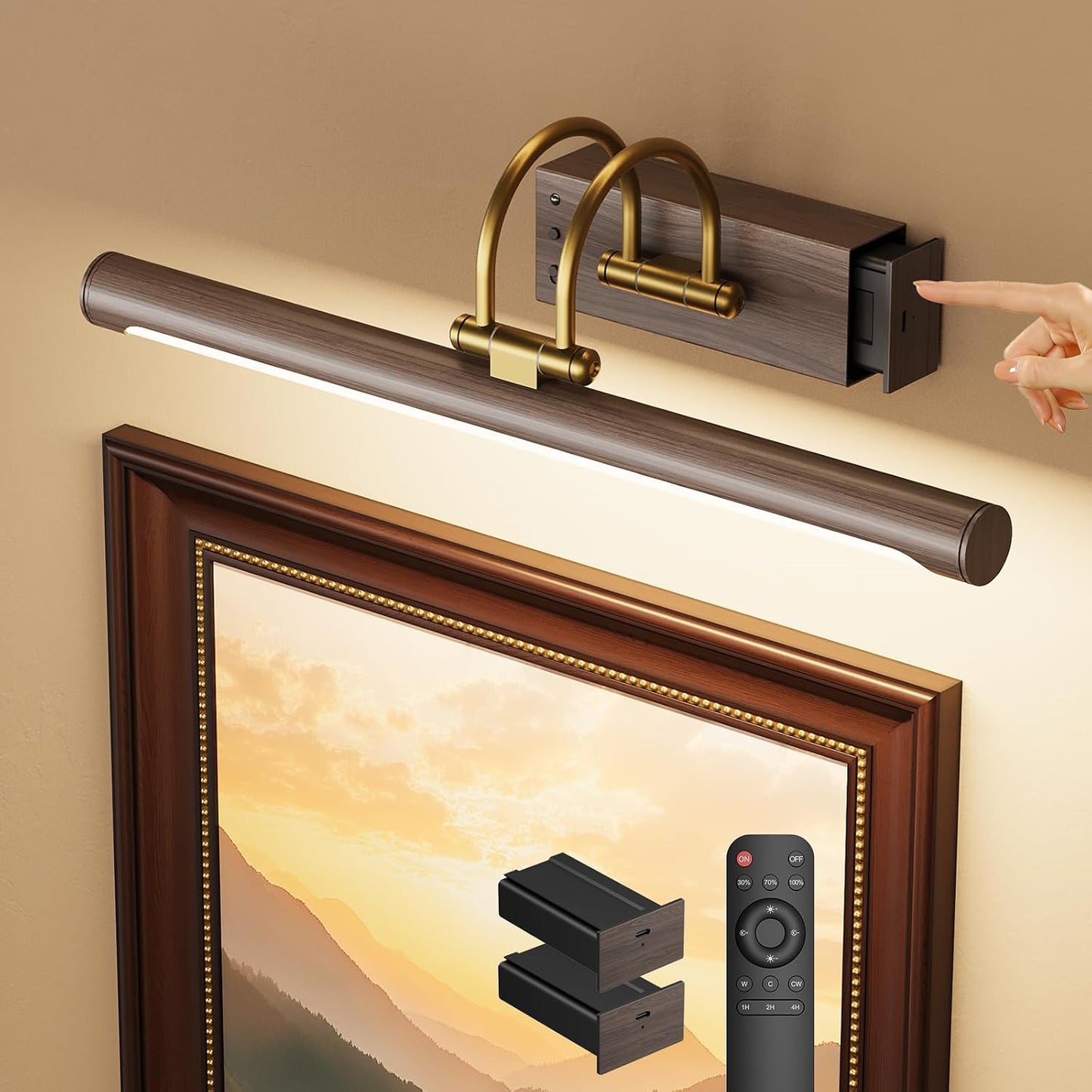 Luz arte LED 15.7pulg inalámbrica recargable con control remoto