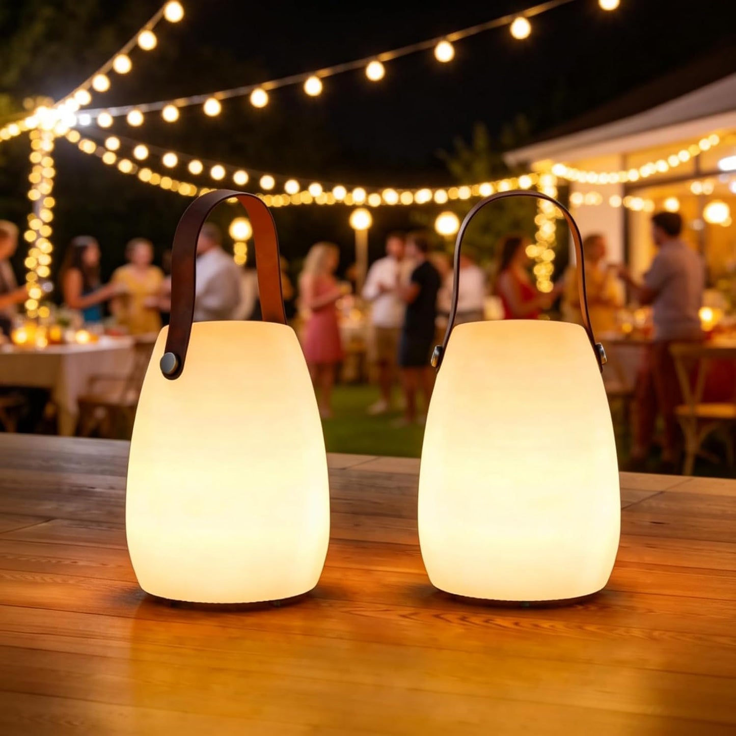 Lámpara Mesa LED Recargable Blanco Cálido y RGB