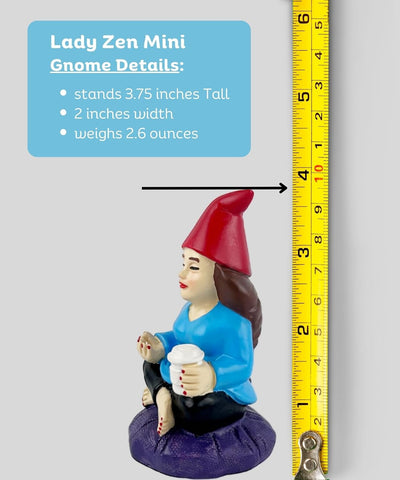 Mini gnomos Zen Garden 3.75pulg decoración patio hogar