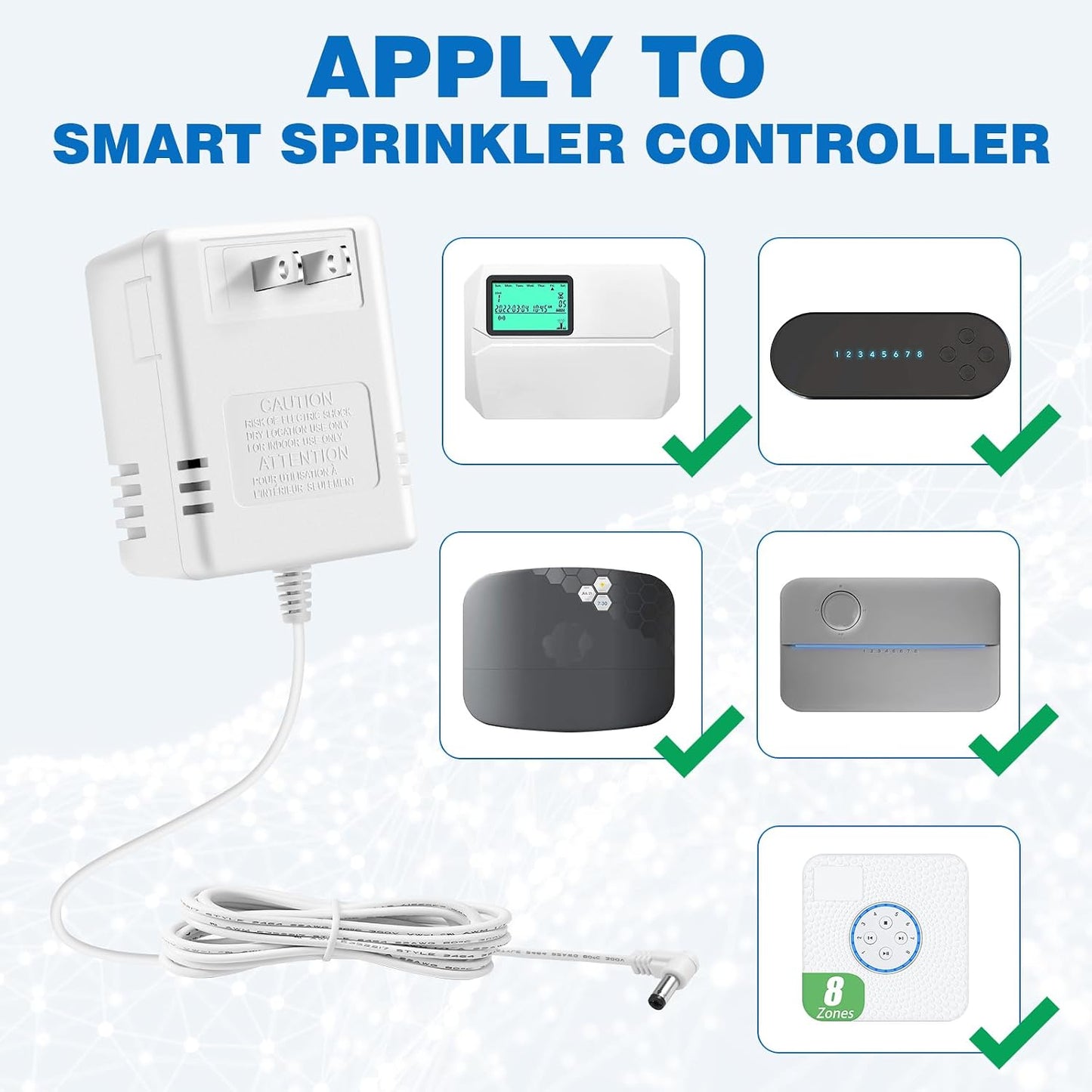 Adaptador 24V 1A para controlador rociadores