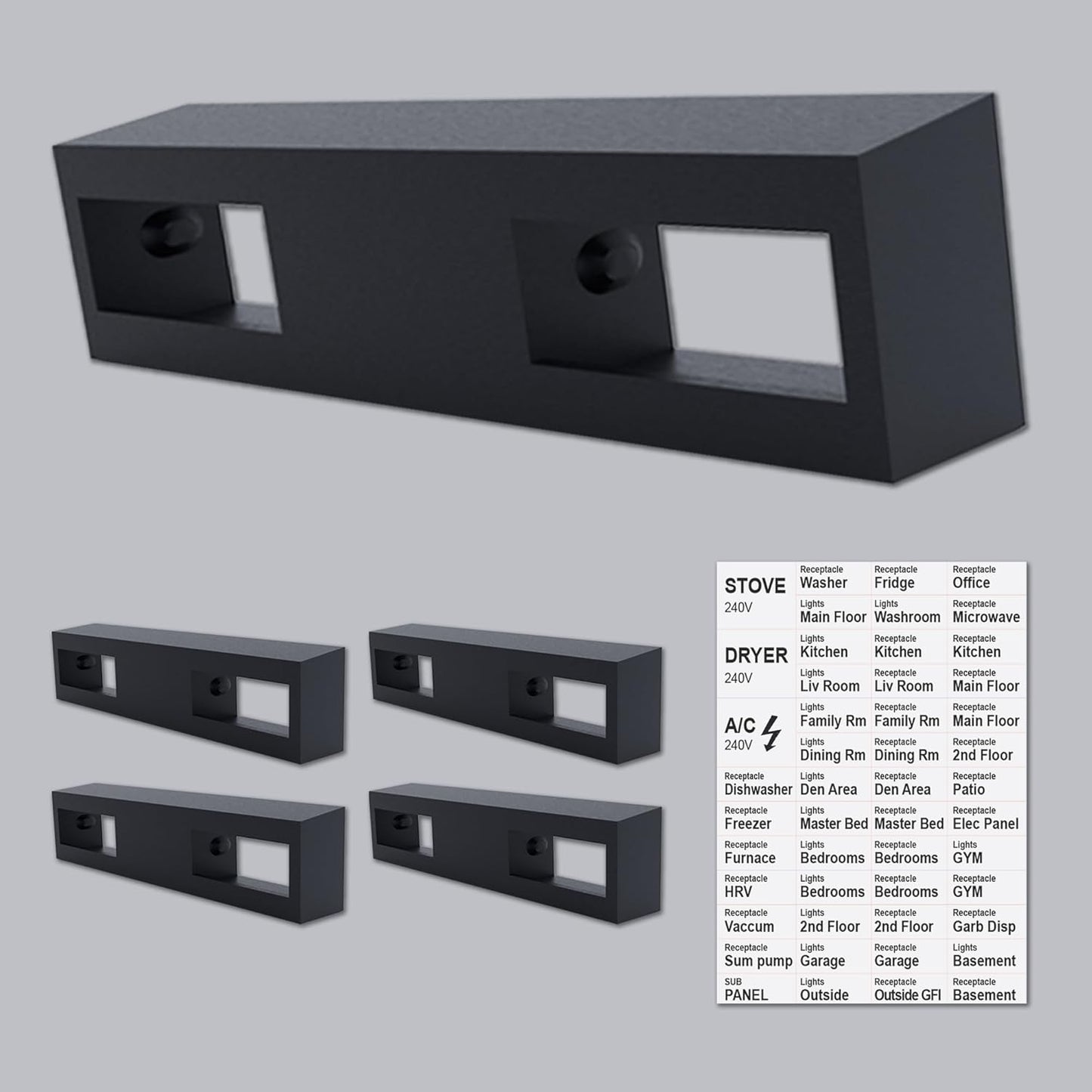 Pack 5 lazos mango con etiqueta para poste Siemens ECQTH3