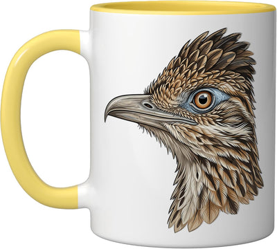 Taza Cerámica Diseño Amarillo/Blanco