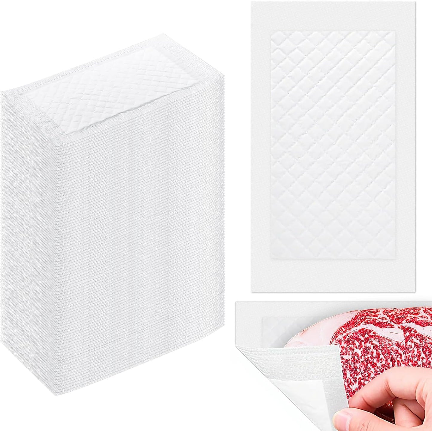 Almohadillas absorbentes de carne 4 x 7 pulgadas para bolsas selladoras