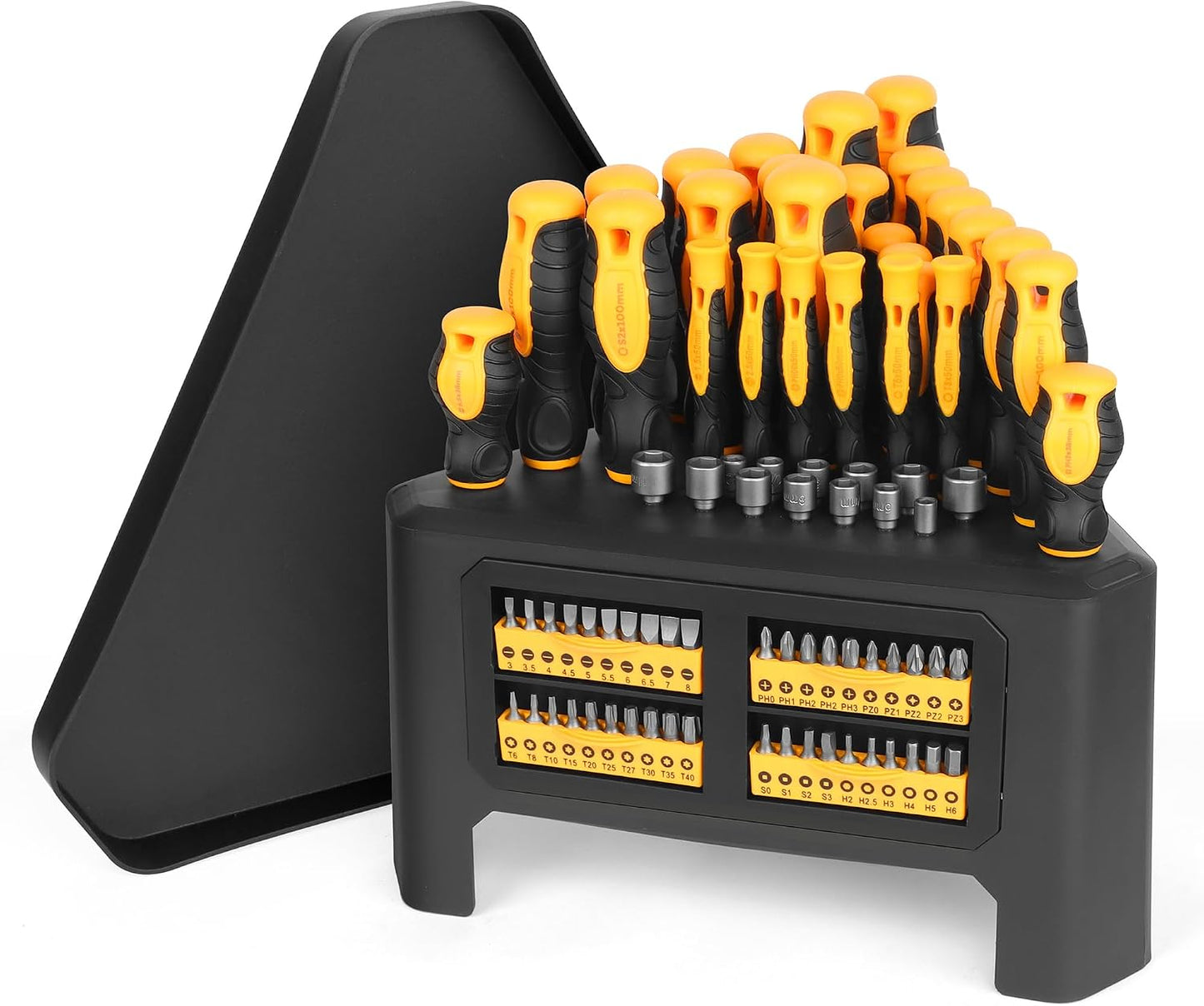 Set 84 Pzas Destornilladores Magnéticos con Estante