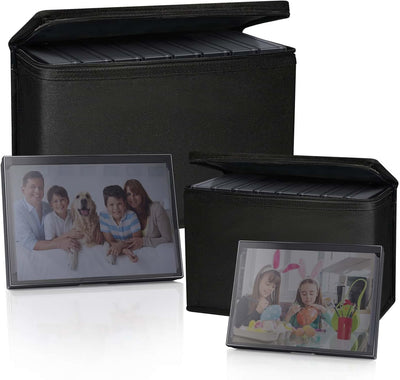 Juego 8 cajas almacenamiento fotos 4x6 y 5x7 con asa
