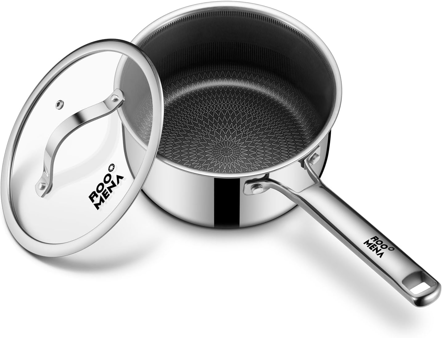 Sartén antiadherente cerámica híbrida 3.5qt acero inox