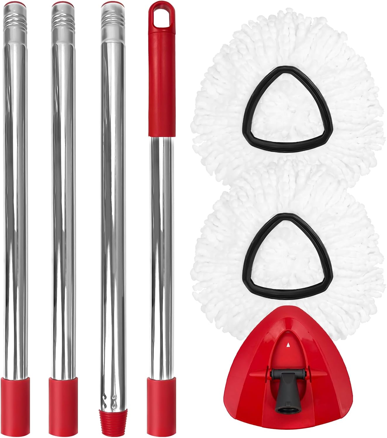 Juego 2 cabezales trapeador EasyWring poste ajustable 30-58pulg