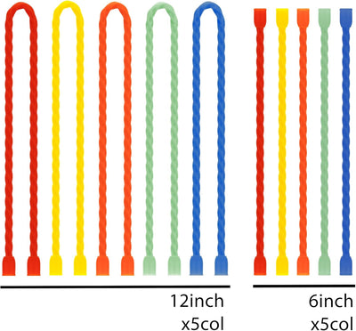 10 Bridas Silicona Flexibles Con Núcleo Acero 6x12pulg