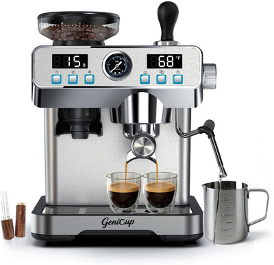 Cafetera Espresso Todo en Uno 20 Bar Control Temperatura
