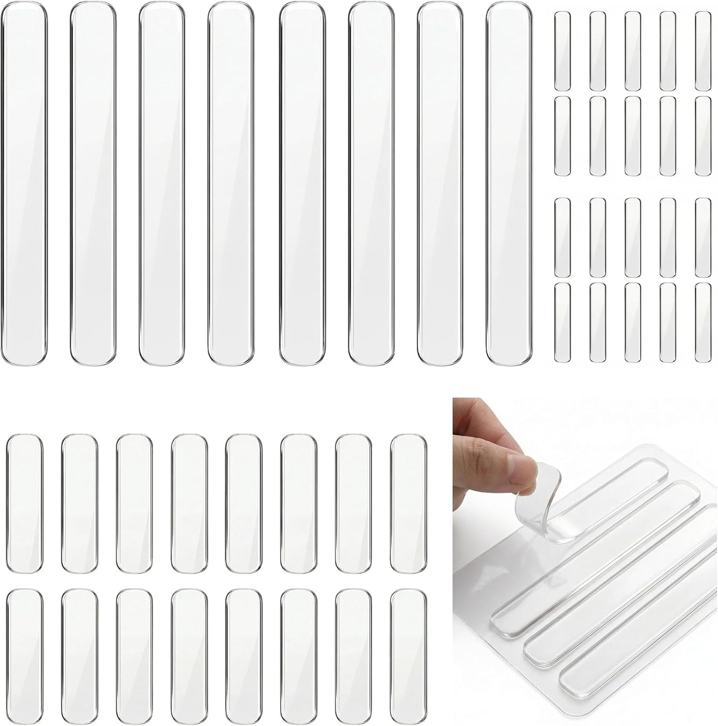 44 Protectores puerta gabinete silicona antirruido