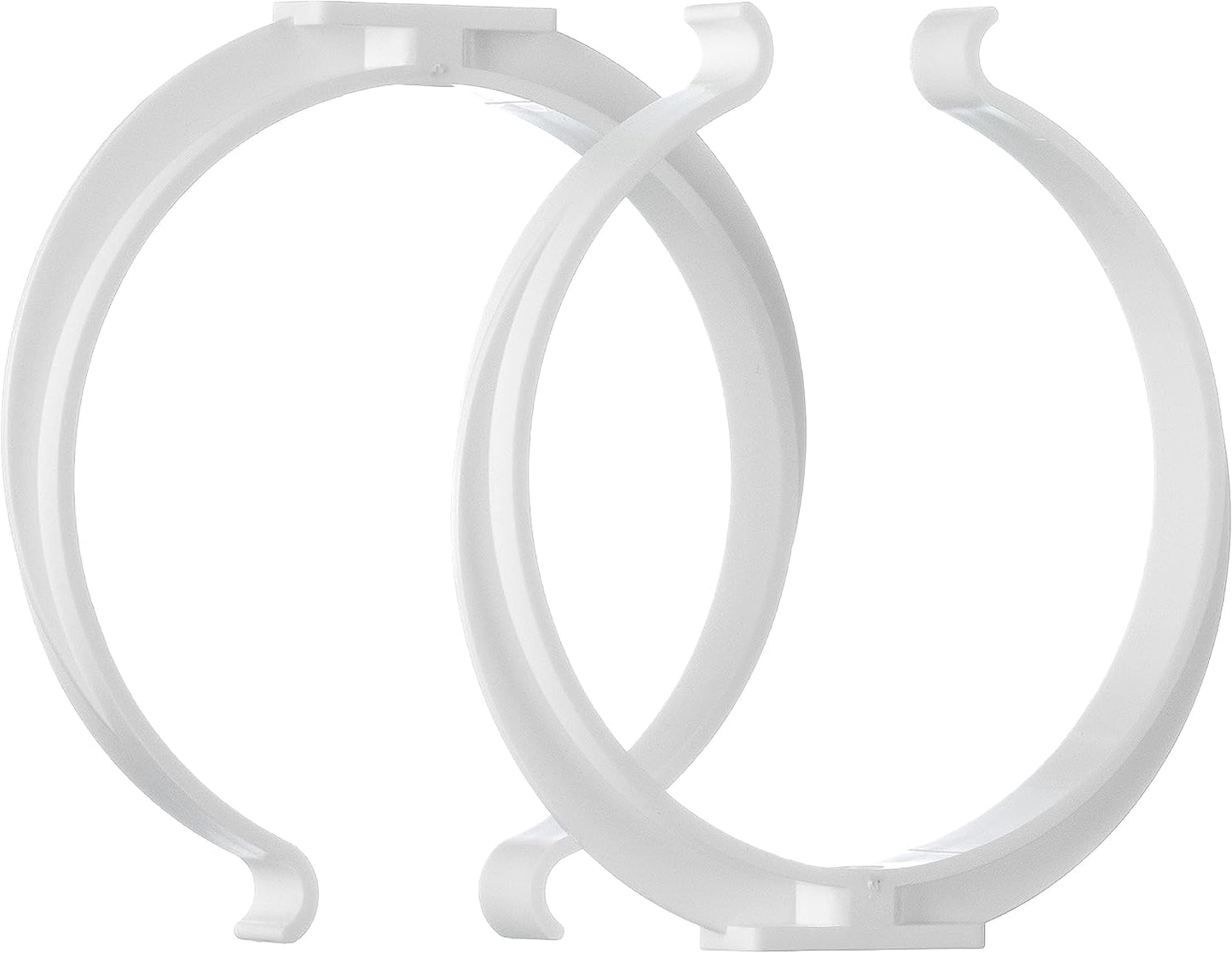 Soportes plástico 5pulg 2 Pzas clips ventilación redondo blanco