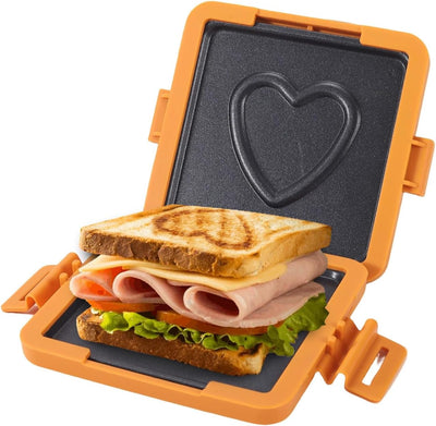 Sandwichera microondas placa antiadherente versátil lavavajillas