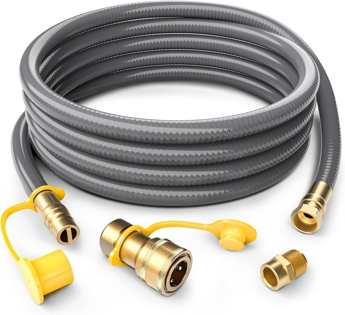 Manguera gas natural 24ft 1/2pulg con accesorios