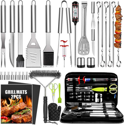 34 Accesorios Parrilla Acero Inox 16pulg Termómetro