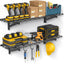 2 Estantes Garaje Pared 1x4pies Hierro 700lb con 4 Ganchos