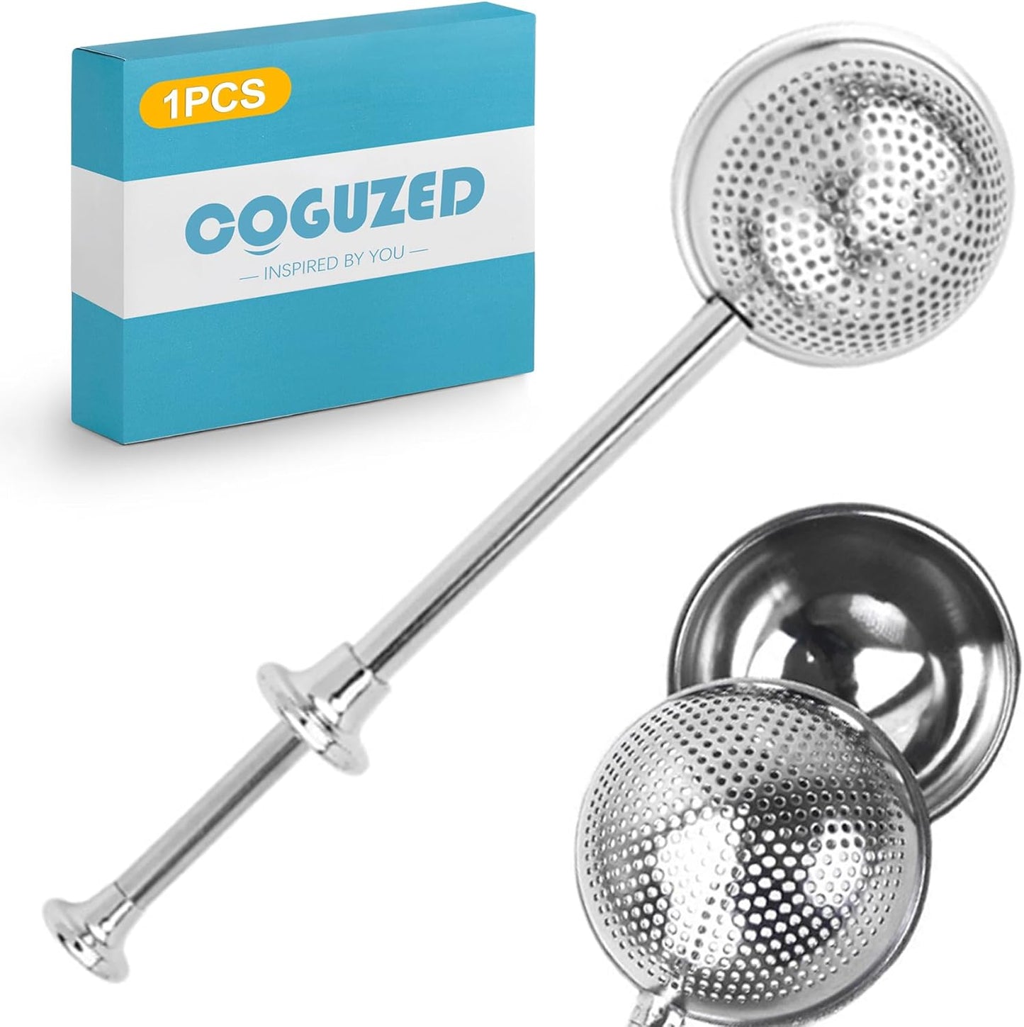 Agitador harina acero inox 304 tamiz malla fina infusor té