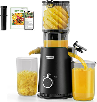 Exprimidor de prensa en frío tolva grande para frutas y verduras