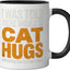 Taza Cerámica para Abrazar Gato Negro/Blanco