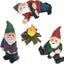 Gnomos jardín miniatura juego 3 figuras hadas