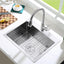 Protector fregadero acero inox 23x14pulg drenaje central