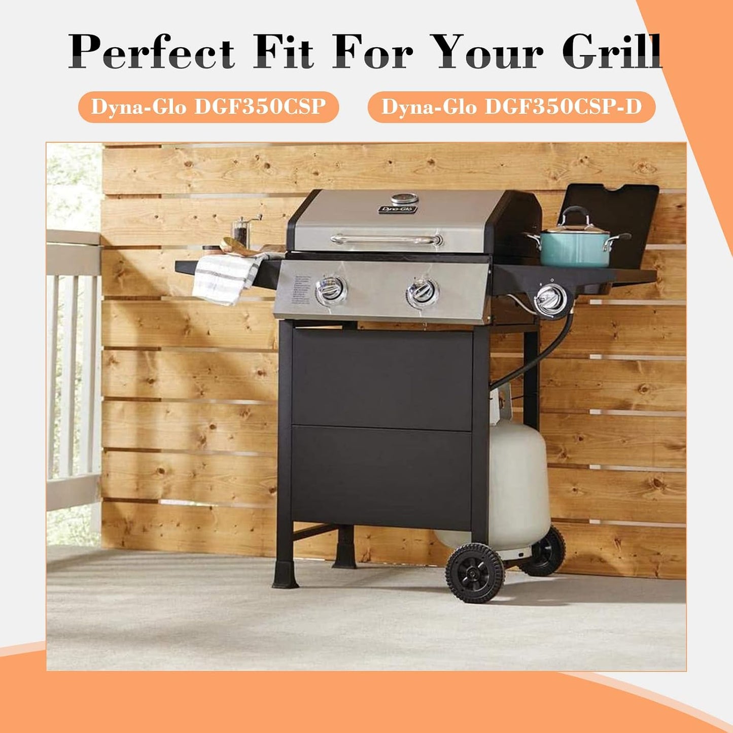 Repuesto parrilla Dyna-Glo DGF350CSP-D 2 quemadores set 2