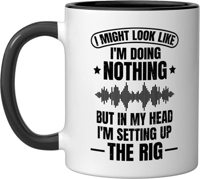 Taza Cerámica Humorística Ingeniero Sonido Negro/Blanco