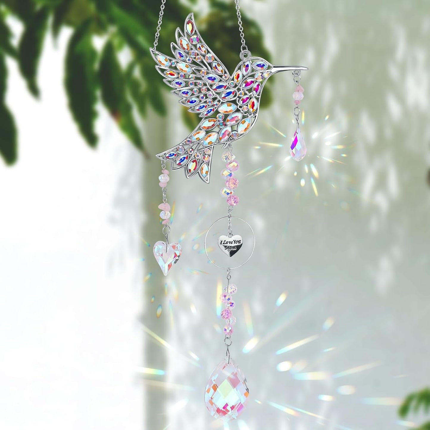 Regalo para mamá atrapasoles colgantes colibrí