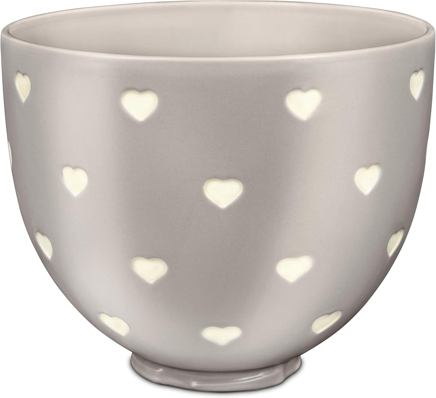 Cuenco de cerámica con corazones para batidora KitchenAid