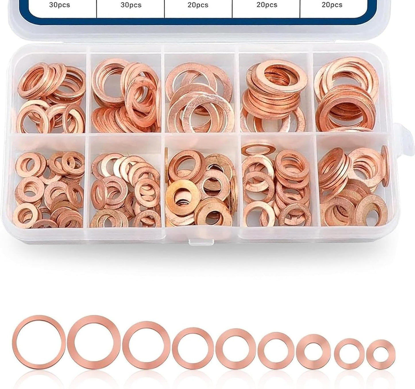 Set 200 Arandela Cuero para Motor Tapa de Aceite Universal