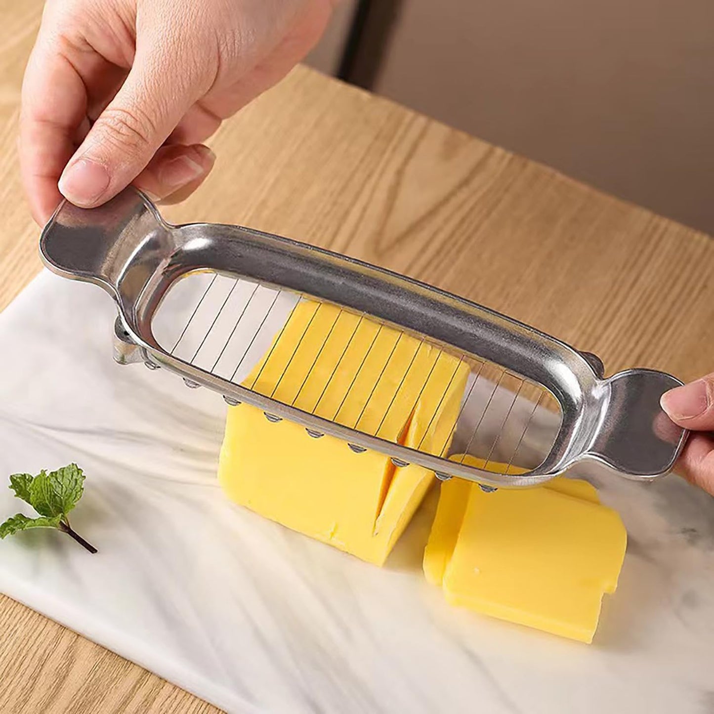 Cortador de mantequilla y queso de acero inoxidable multiuso