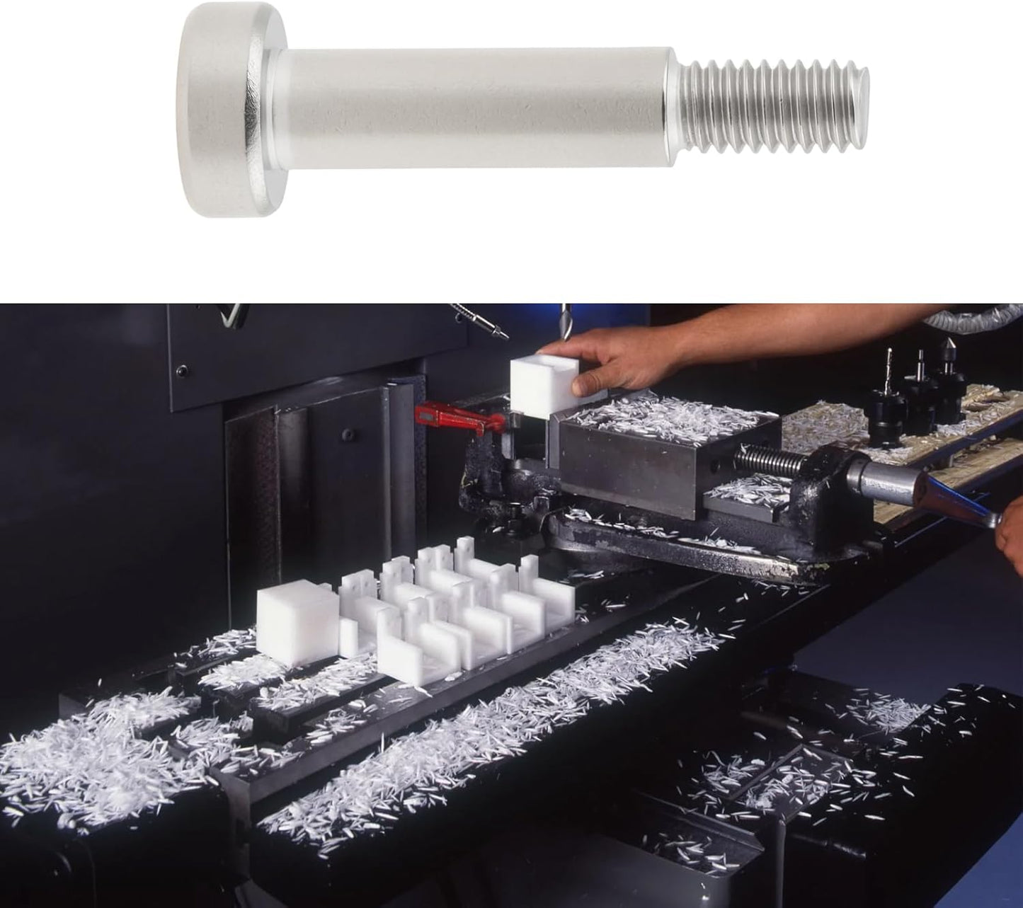 20 Pernos Hombro Acero Inox M4 0.197pulg Diámetro