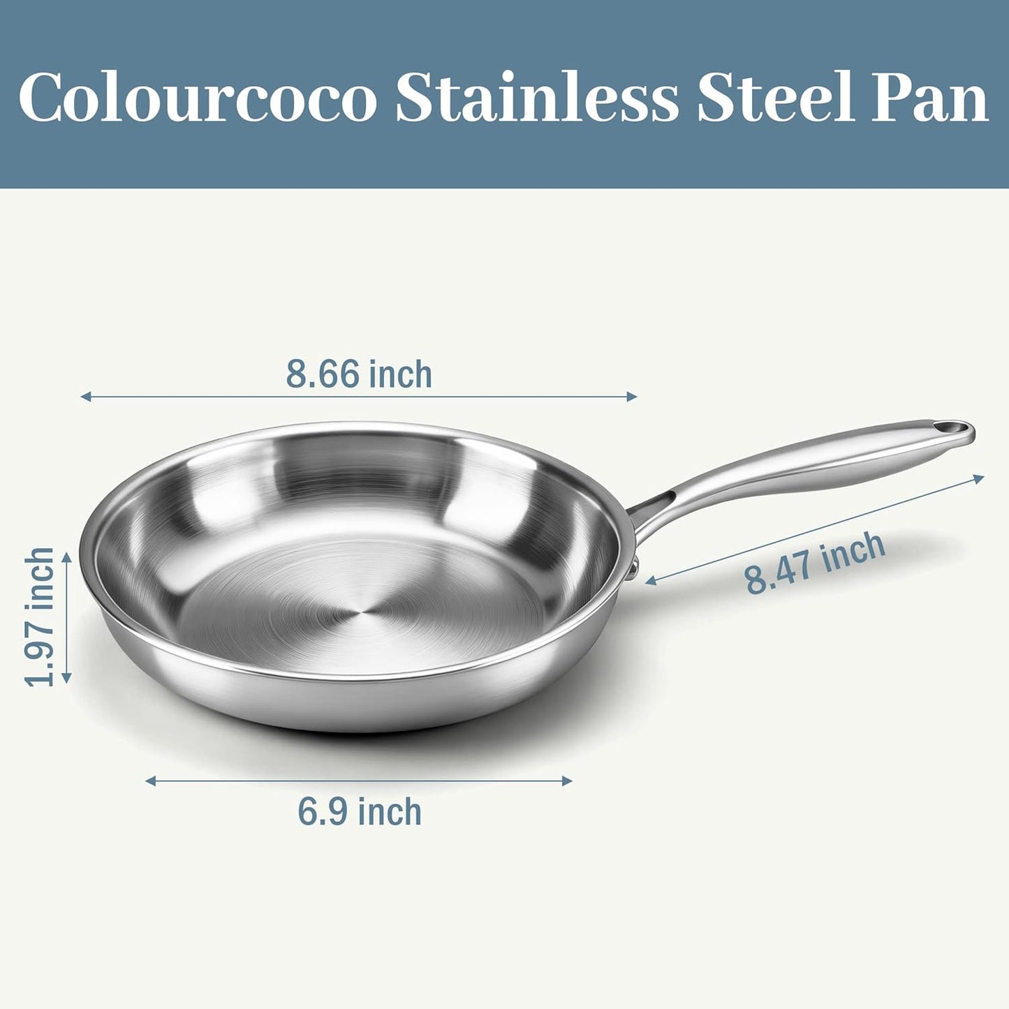 Juego utensilios acero inox comp inducción 10.26pulg