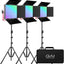 Luz LED RGB para video con control app 1200D
