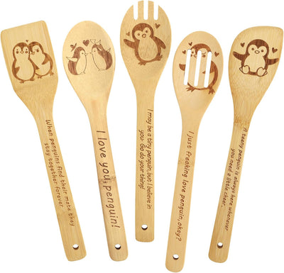 Cucharas de madera de mariposa para cocina, regalo lindo para mujer