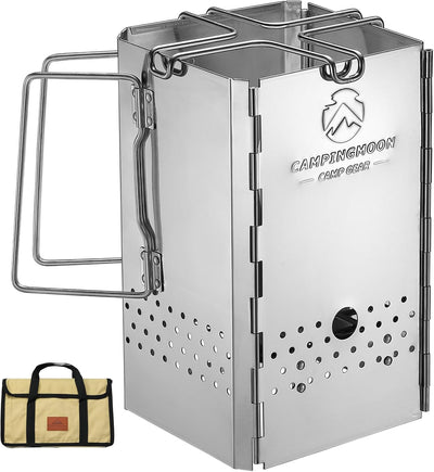 Chimenea plegable carbón acero inox MT-19