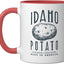 Taza Cerámica Vintage Botánica Rojo/Blanco