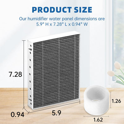 Filtros repuesto 6000S para humidificador LEVOIT 8 pzas gris