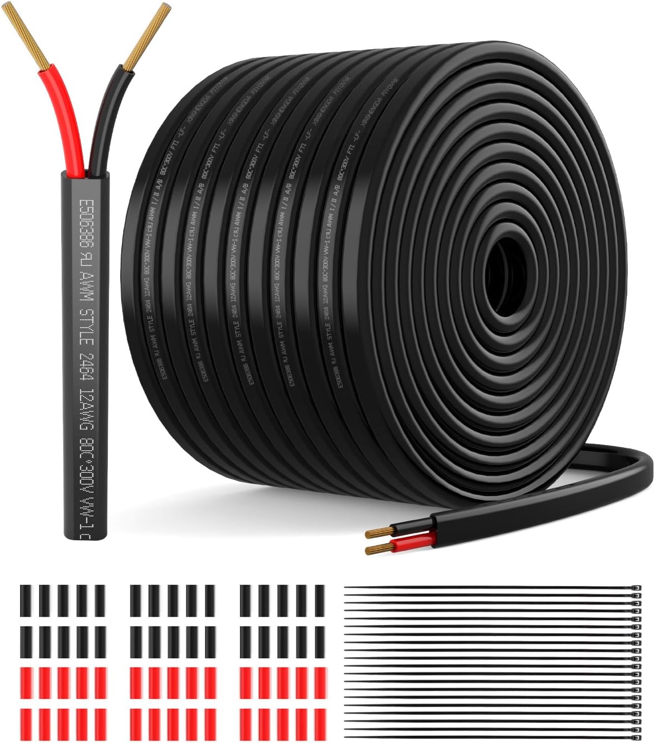 Cable eléctrico 12 AWG cobre estañado flexible UV resistente