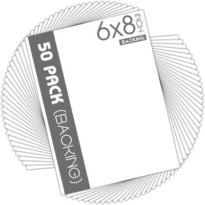 50 Tableros Mate 6x8pulg 4 Capas para Arte y Marcos
