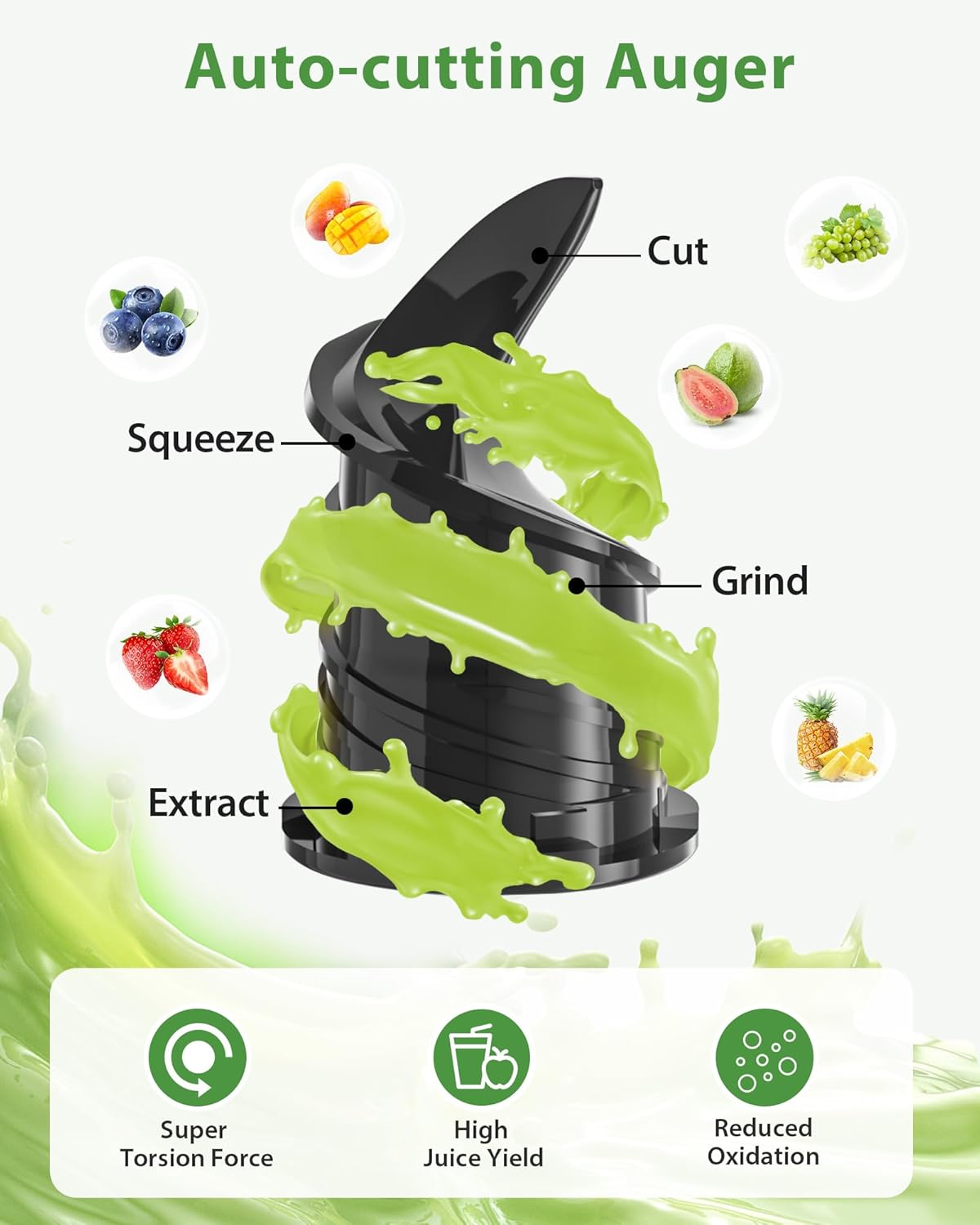 Extractor Jugos ECOSELF Bocana Ancha Autoalimentable