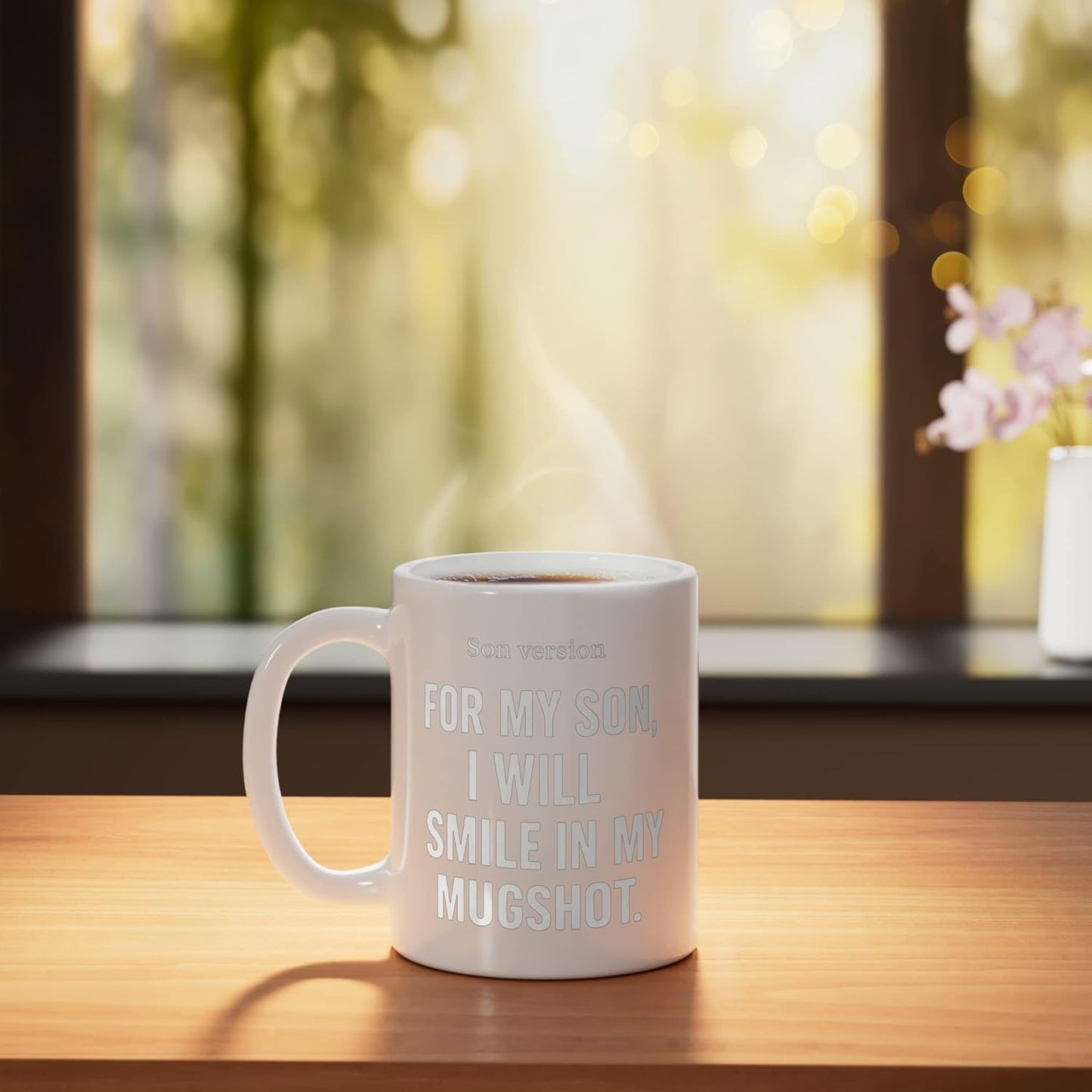 Taza Cerámica Padre/Madre para Hijo Blanco