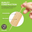 Brochetas bambú 4.7pulg set 200 resistente aperitivos fiestas
