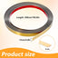 Tira decorativa dorada flexible 196.8x0.4pulg para pared techo